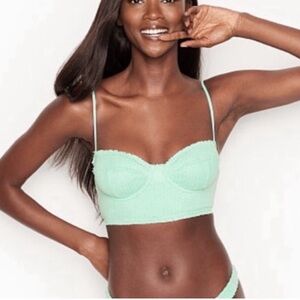 New! D cup Vix x Paula Hermanny Scales Corsage Bustier Bikini Top Size D cup